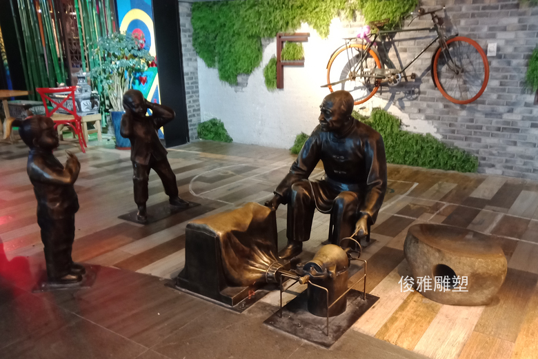 濟南高新萬達鑄銅雕塑