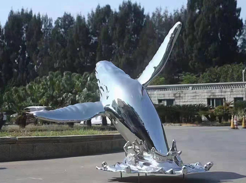 上海崇明島不銹鋼景觀魚高10米